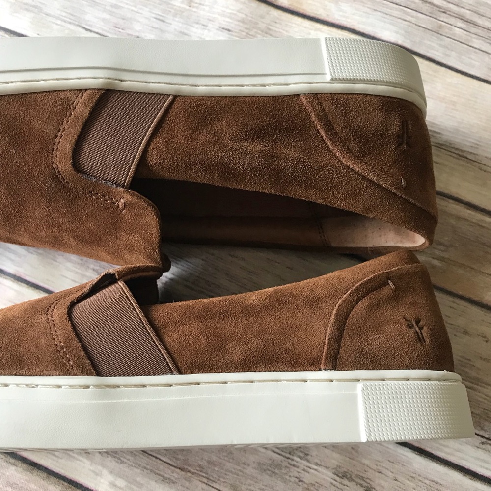 New Frye Ivy Slip On Shoes Oxfords Leather Suede - Picture 6 of 7